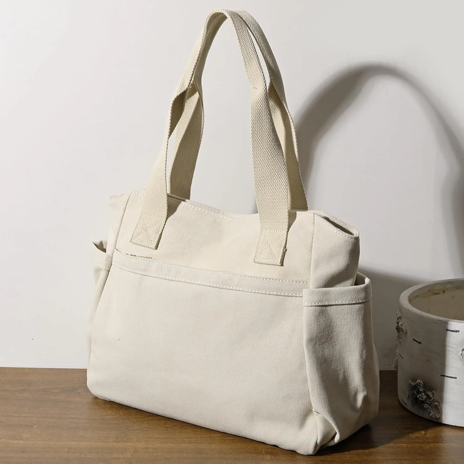 Large Handbags for Women Shoulder Hobo Purse Multi-Pockets for Travel, Gym, Shopping, Work Canvas Tote