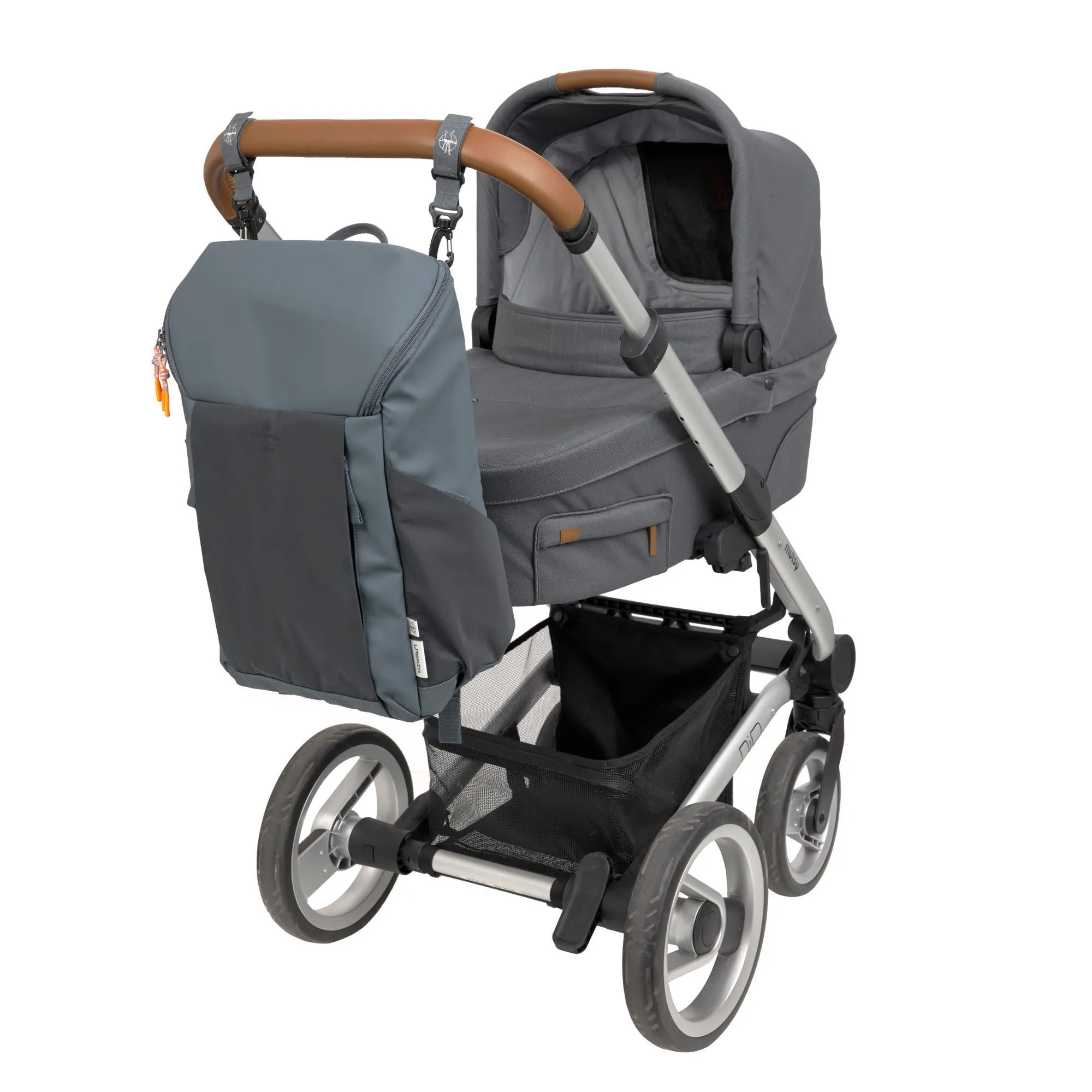 Lassig Slender Up Nappy Backpack - Reflective Anthracite