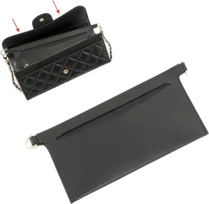 Lckaey Bag accessories kit wallet chain insert-Emily wallet for Sarah bag Crossbody inner bag 3015-black