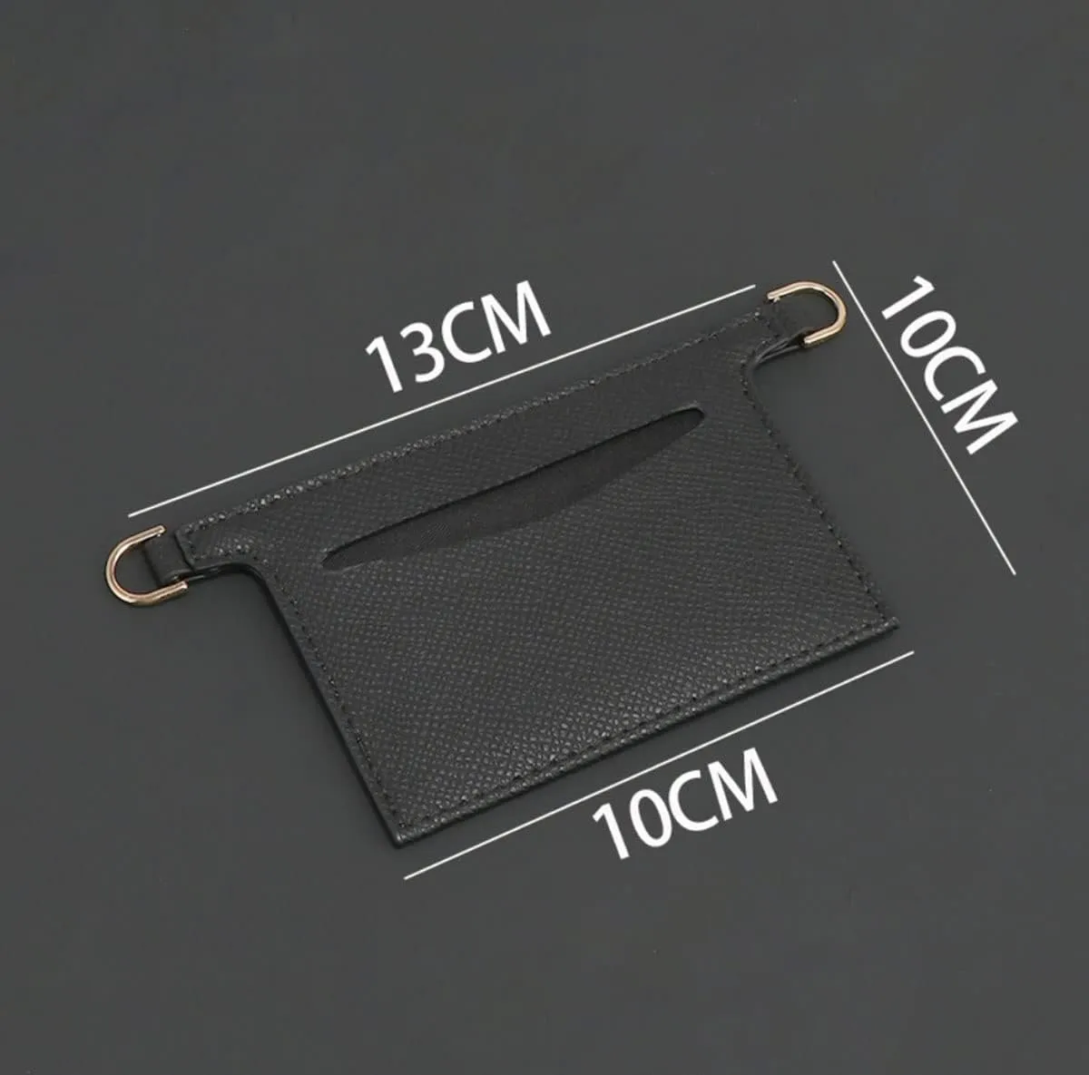 Lckaey clutch accessory kit purse chain insert strap For Doudou victorin short wallet transformation diagonal bag3022-black10*10cm