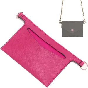 Lckaey clutch accessory kit purse chain insert strap For Doudou victorin short wallet transformation diagonal bag3022-rosy10*7cm