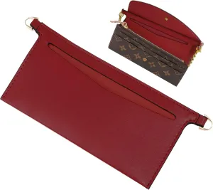 Lckaey Purse accessories bag with D ring-used for wallet Sarah bag, inner bag diagonal Y001-Red