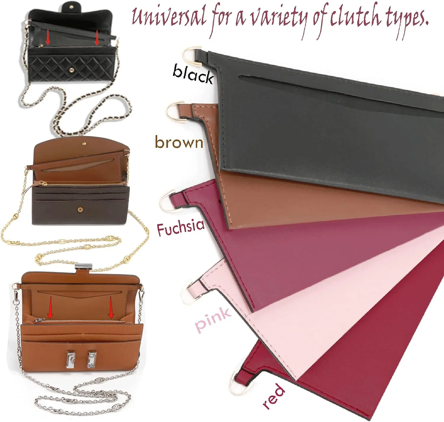 Lckaey Purse kit Sarah bag, detachable bag inserted into organizer Emily wallet diagonal shoulder bag