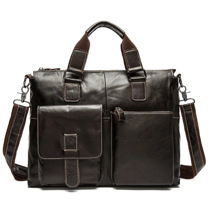 Leather Doctors Briefcase Handbag Shoulder Bag