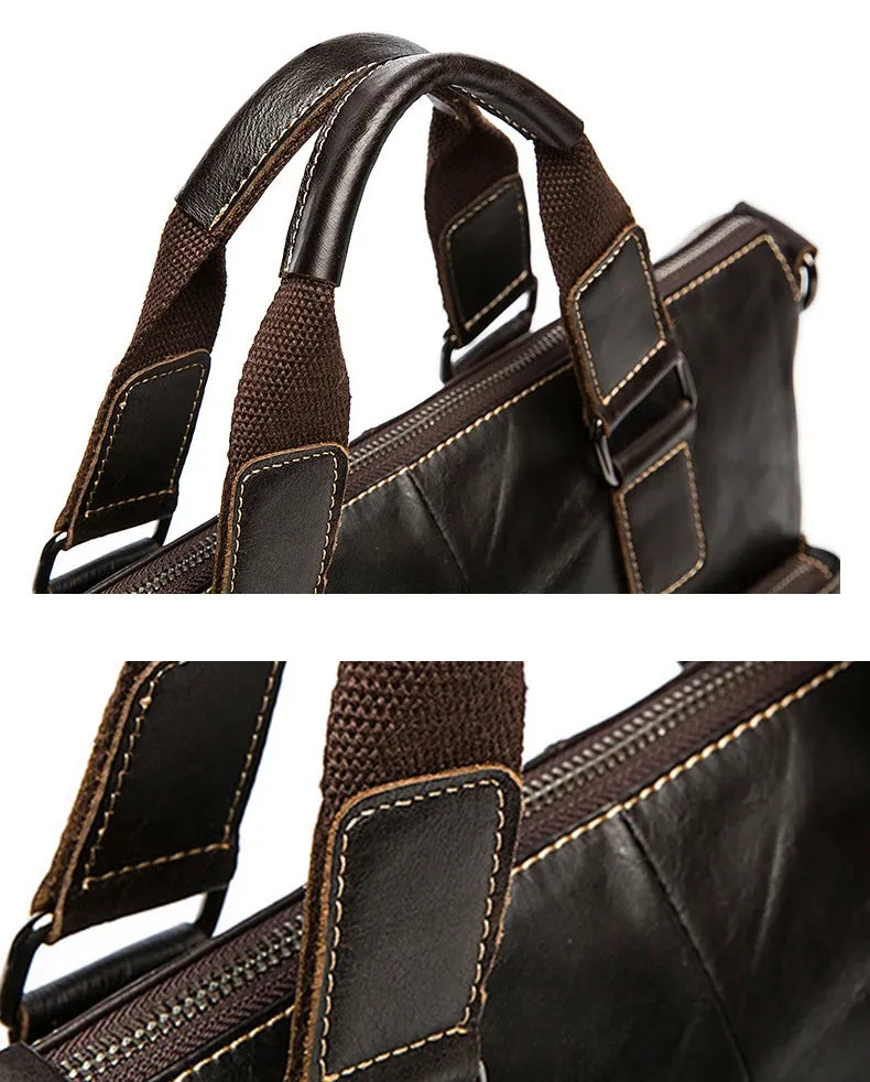 Leather Doctors Briefcase Handbag Shoulder Bag