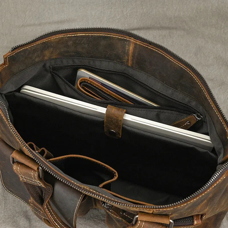 Leather Doctors Briefcase Handbag Shoulder Bag