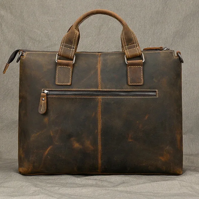 Leather Doctors Briefcase Handbag Shoulder Bag