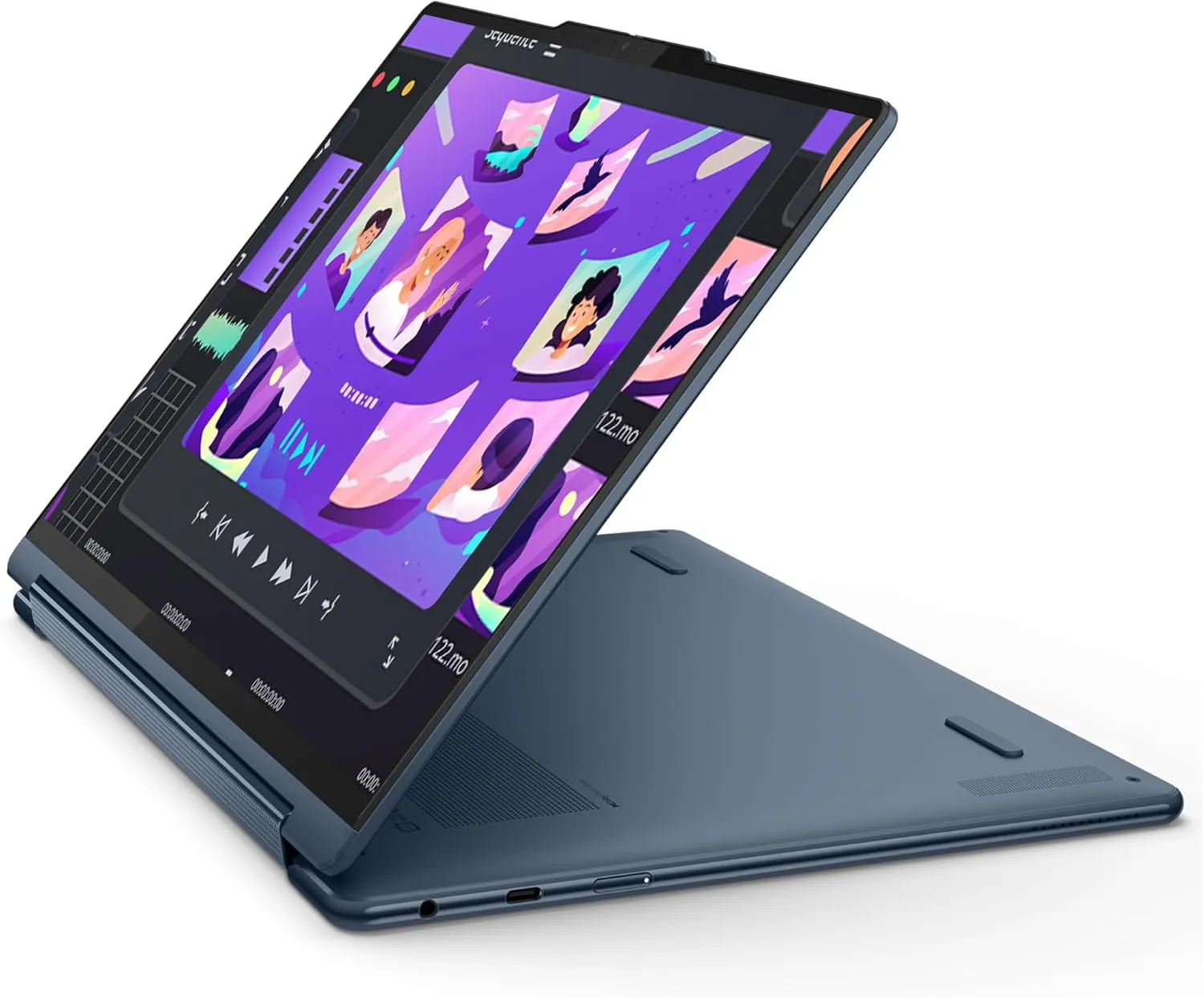 LENOVO Yoga 9i 2-in-1 Copilot  Laptop, Intel Ultra 7-258V, 32 GB LPDDR5x RAM, 2 TB PCIe SSD, 14" 3K (2880x1800) OLED Touchscreen Display, Intel Arc Graphics, Backlit Keyboard, W11 Home, Cosmic Blue