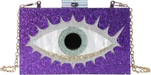 LETODE Acrylic Clutch Bags Purse Perspex Bag Handbags for Women