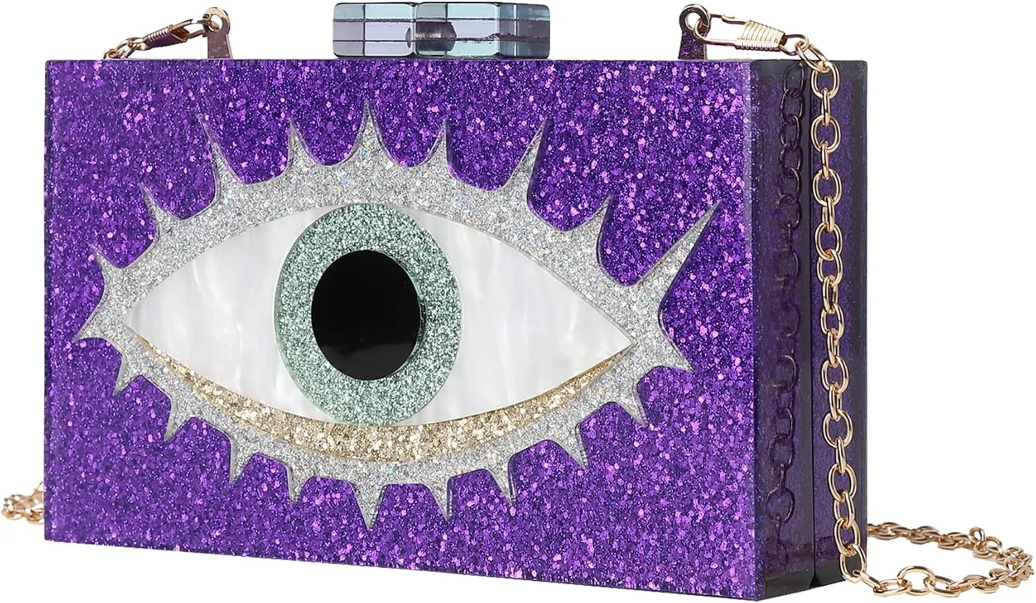LETODE Acrylic Clutch Bags Purse Perspex Bag Handbags for Women