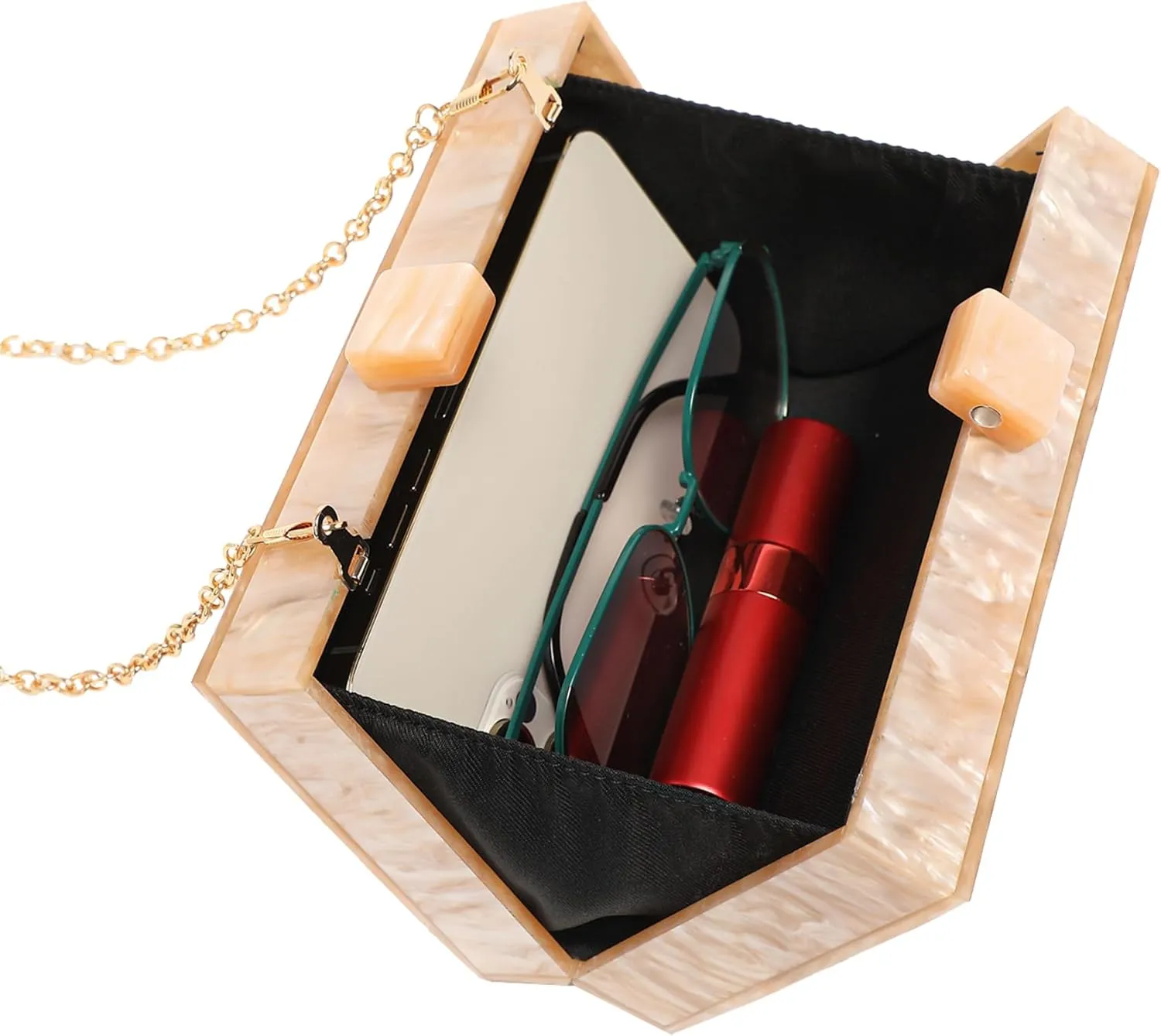 LETODE Acrylic Clutch Bags Purse Perspex Bag Handbags for Women