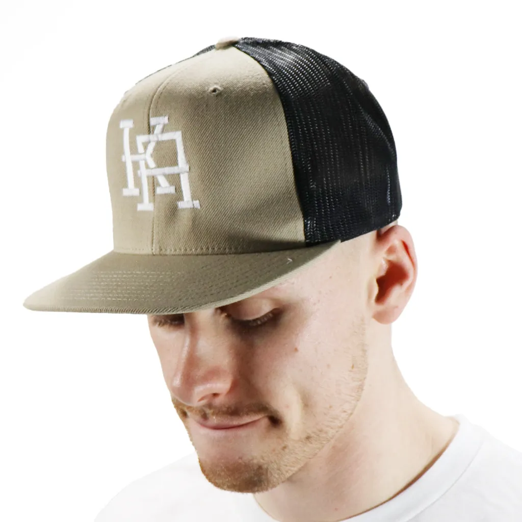 LETTERMAN Trucker Snapback- Tan / Black