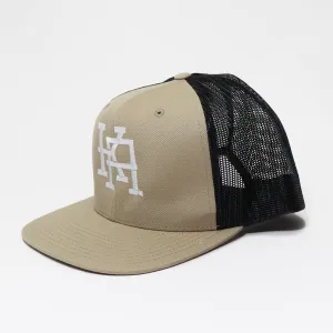 LETTERMAN Trucker Snapback- Tan / Black