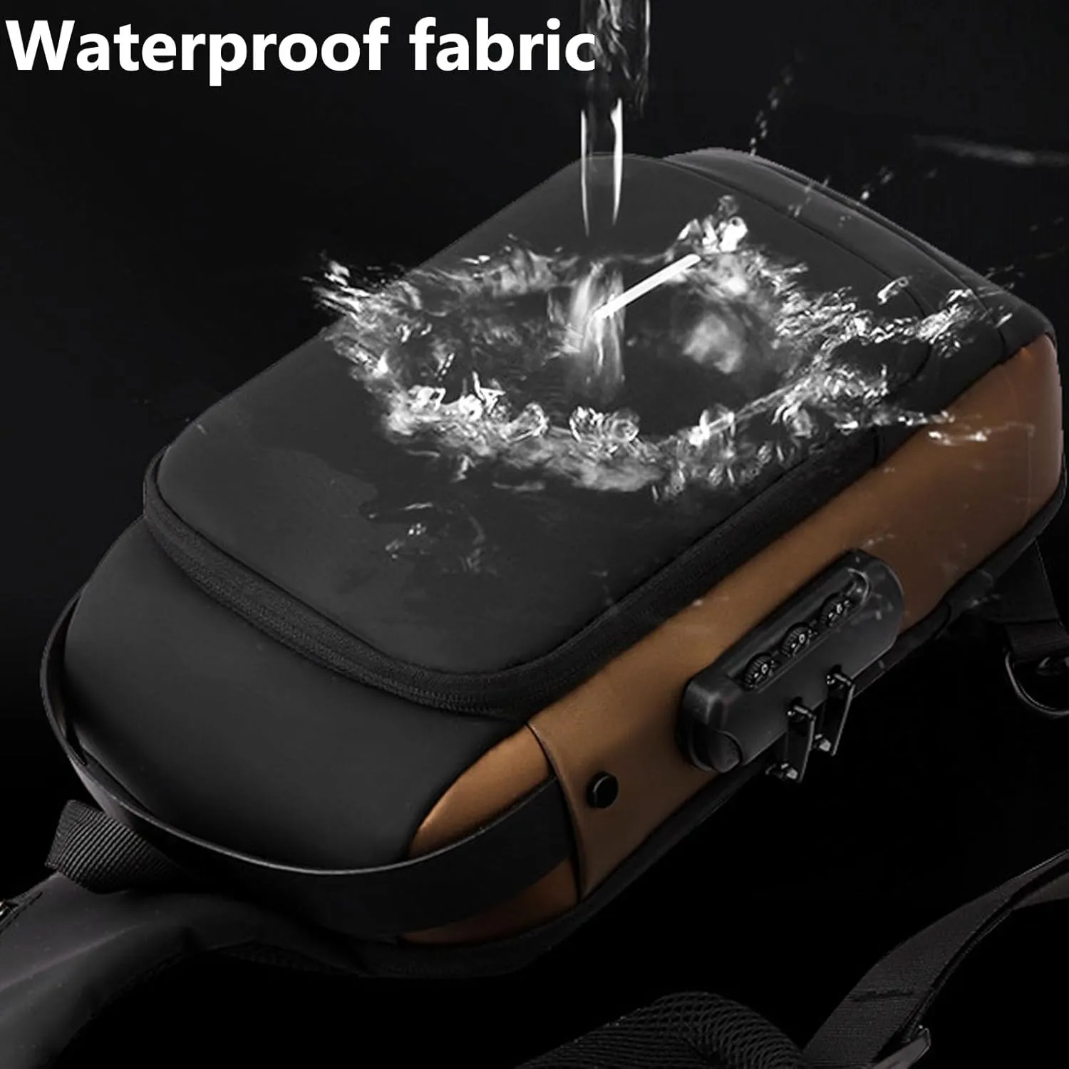 Leyweio Bag,New Carbon Fiber Streamline Anti-Theft Sling Bag, Waterproof Chest Bag for Travel Crossbody Work Gym Commutes