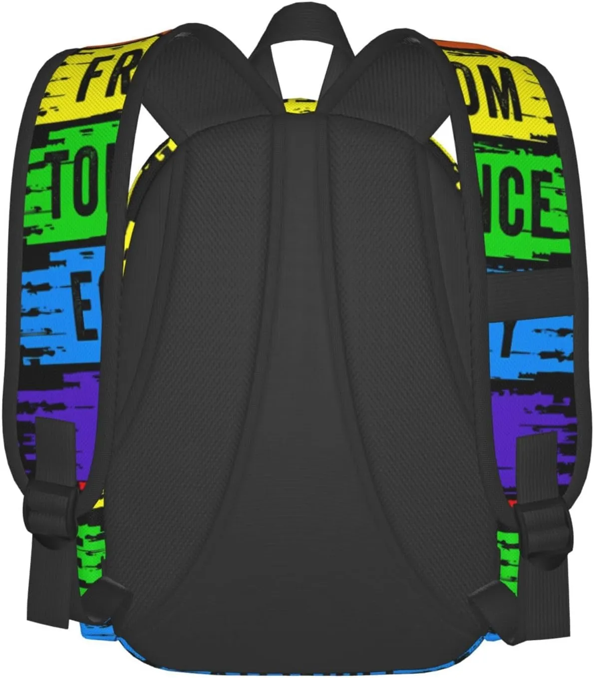Lgbt Pride Rainbow Gay Love Respect Freedom Tolerance Equality Laptop Backpack Shoulder Bag Laptop Pack Travel Backpacks Commuter Back Pack Casual Daypack Bags With Side Pockets