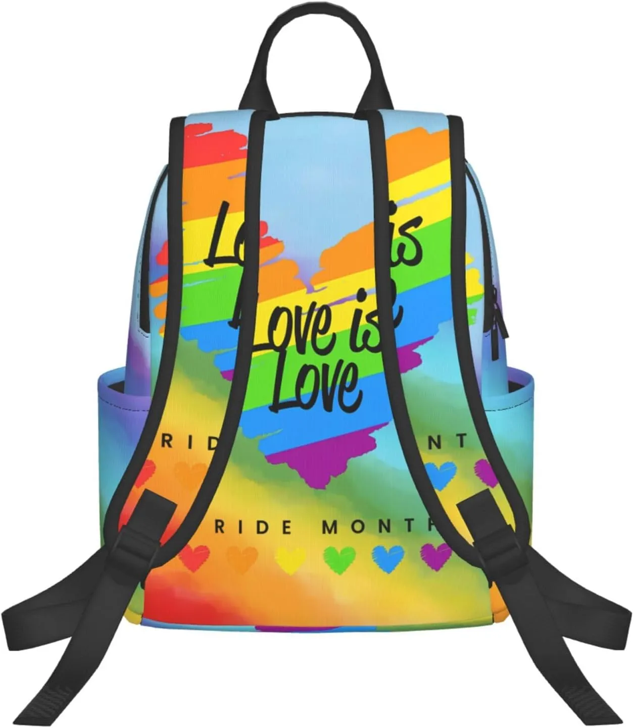 LGBT Rainbow Gay Pride Love Is Love Pride Month Travel Laptop Backpack Casual Backpacks Double Shoulder Daypack Notebook Rucksack Work Bags Sports Bag for Gym Hiking Camping Beach