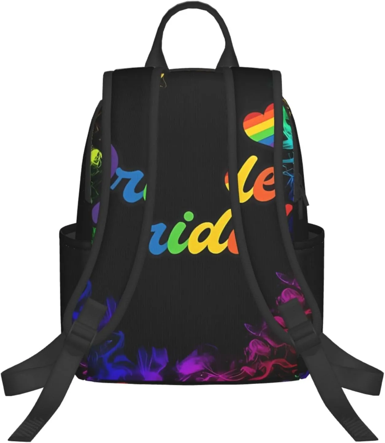 LGBT Rainbow Pride Gay Heart Travel Laptop Backpack Casual Backpacks Double Shoulder Daypack Notebook Rucksack Work Bags Sports Bag for Hiking Camping Beach