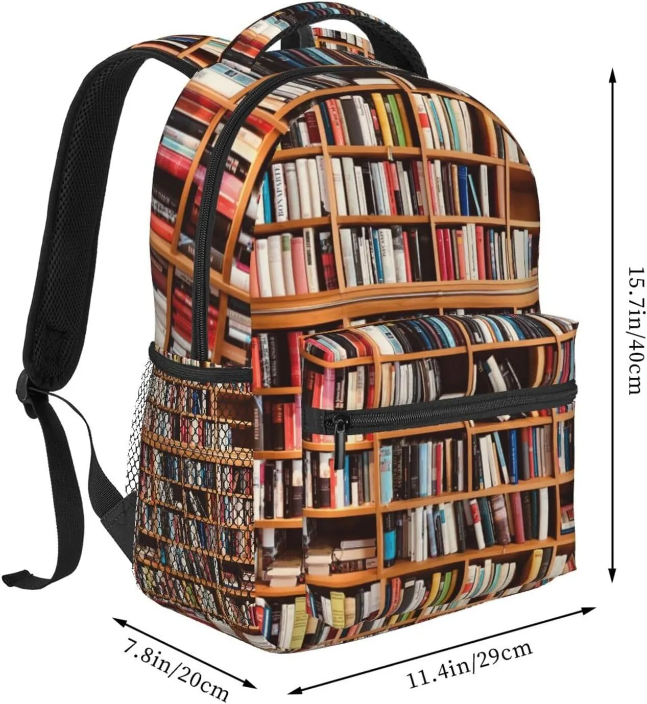 Library Book Backpack,Cute Bookbags Laptop Bag Shoulder Bags Travel Hiking Camping Daypack for Men Women