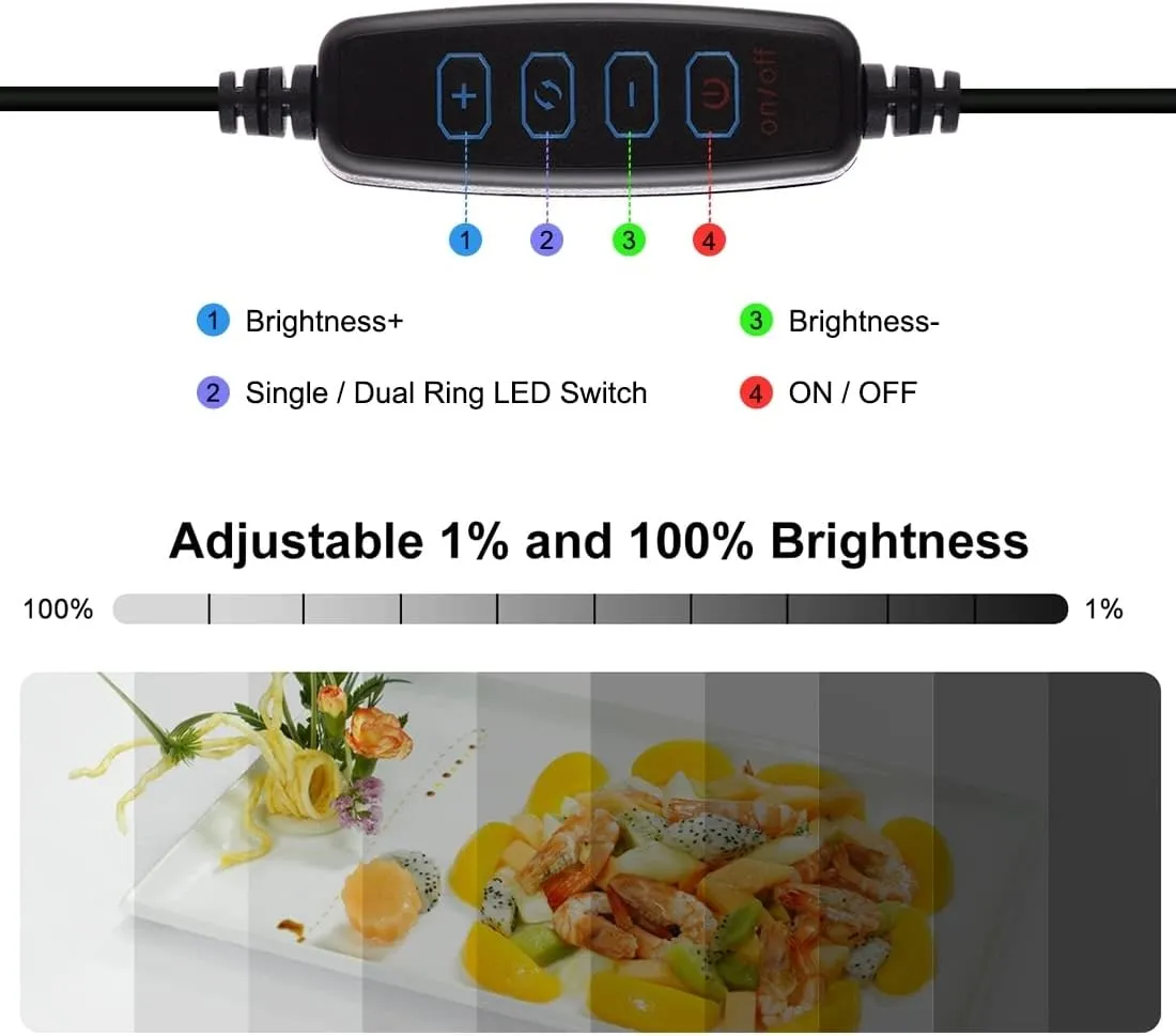 Lightbox, PULUZ 11.8"/30cm Photo Studio Light Box, Portable Picture Box Adjustable Brightness, Folding Professional Light Box Photography with Led Lights and 6 Colors Backdrops for Product Photography