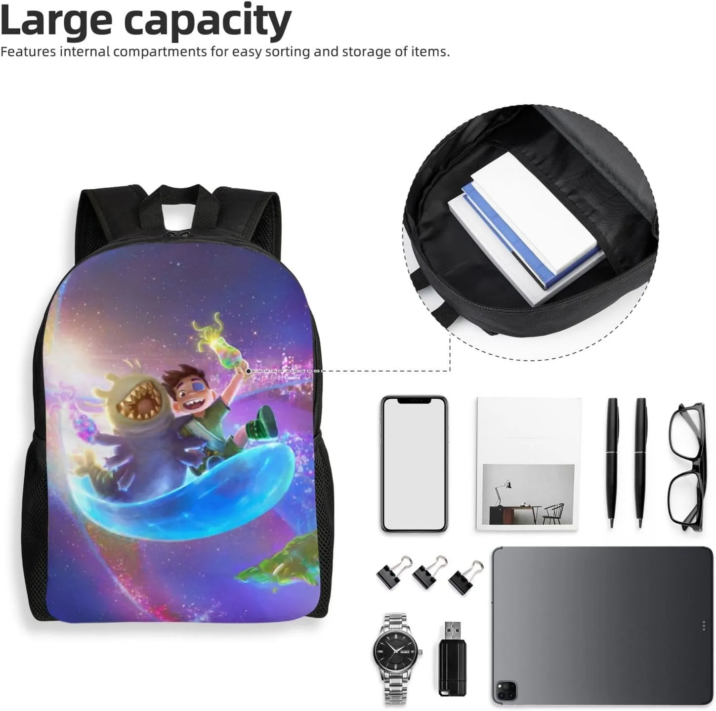 Lightweight Elementary Large Capacity Backpack Classic Elio Laptop Backpacks Casual Unisex Primary Daypacks Bookbag