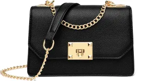 Lock Chain Shoulder Messenger Bags Small Square Bag Leather Bags Women Handbags One-Shoulder Messenger Bag