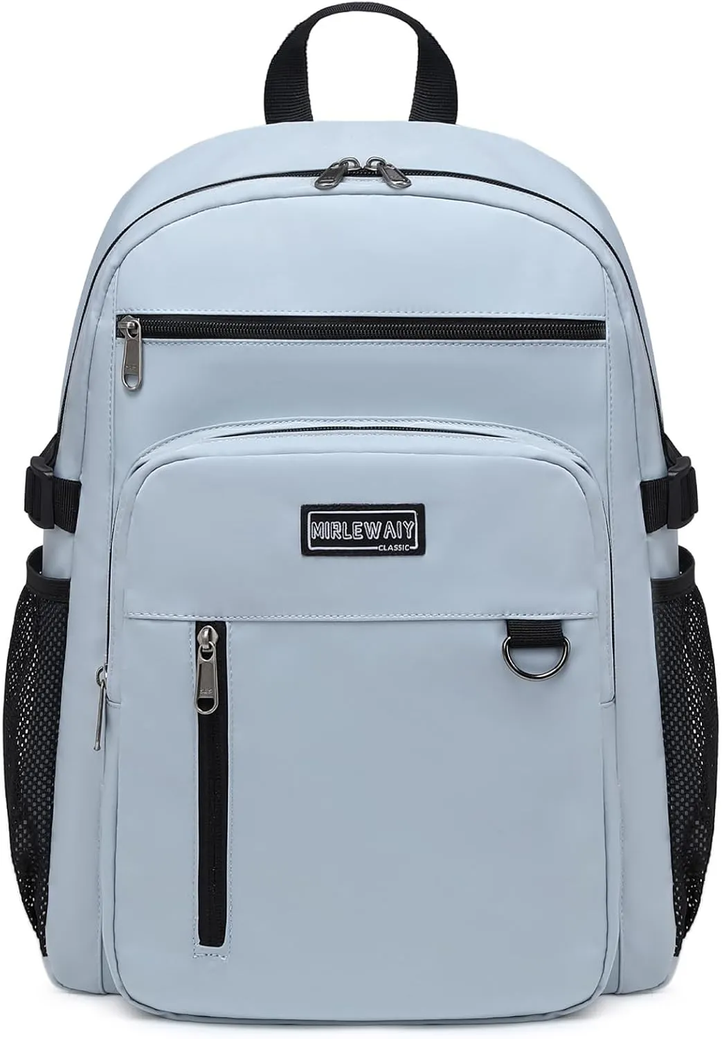 Lohol Lightweight Backpack for Teen Girls Boys, Durable Bookbag with 7 Pockets for School Travel (Blue)