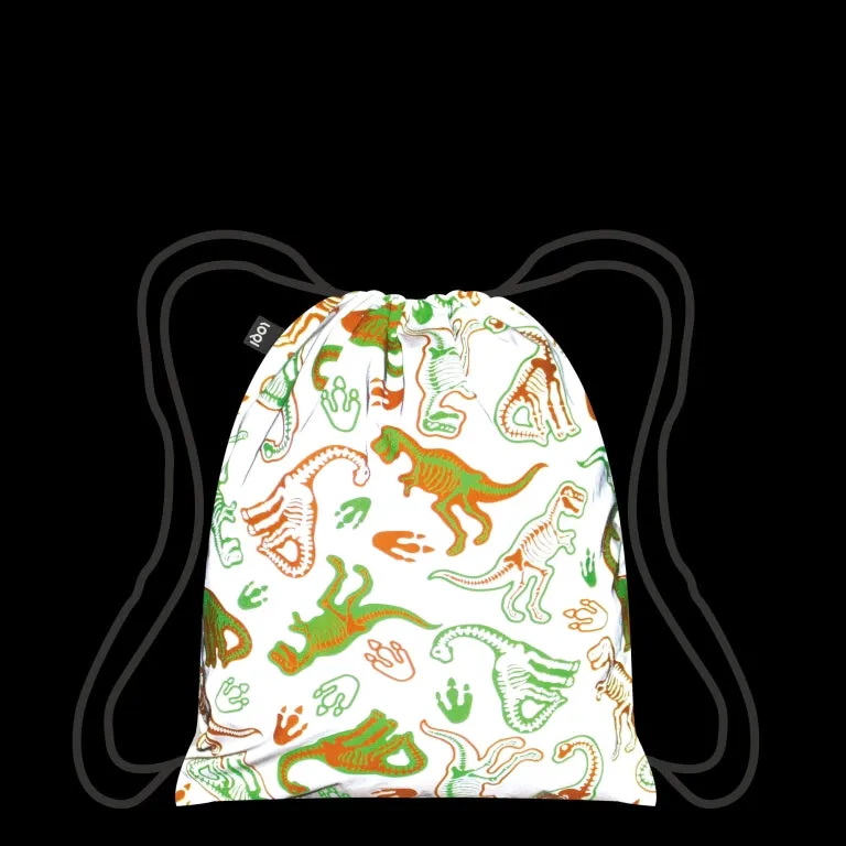 LOQI Backpack - Dinosaur Skeleton Reflective Mini