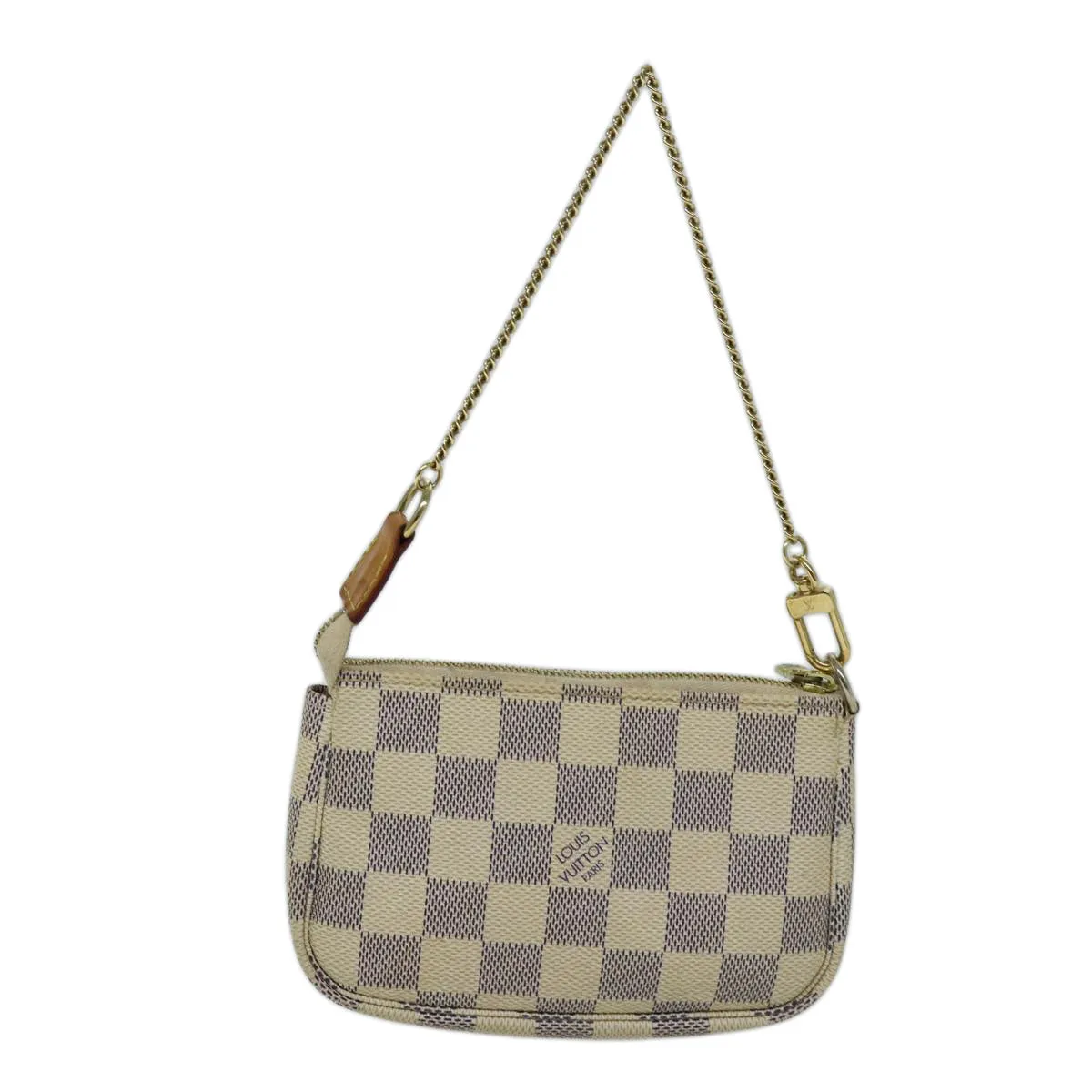 LOUIS VUITTON Damier Azur Mini Pochette Accessoires Pouch N58010 LV Auth 73184