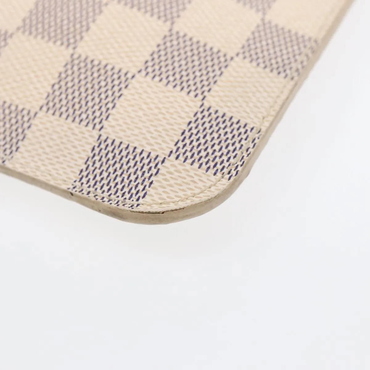 LOUIS VUITTON Damier Azur Neverfull MM Pouch Pouch LV Auth 88330