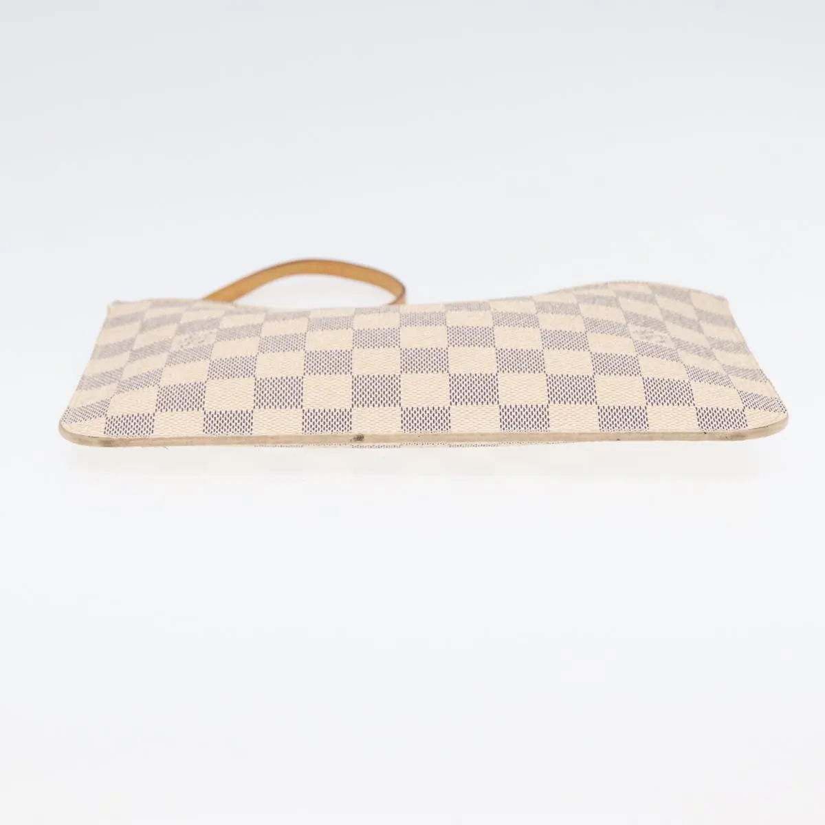 LOUIS VUITTON Damier Azur Neverfull MM Pouch Pouch LV Auth 88330