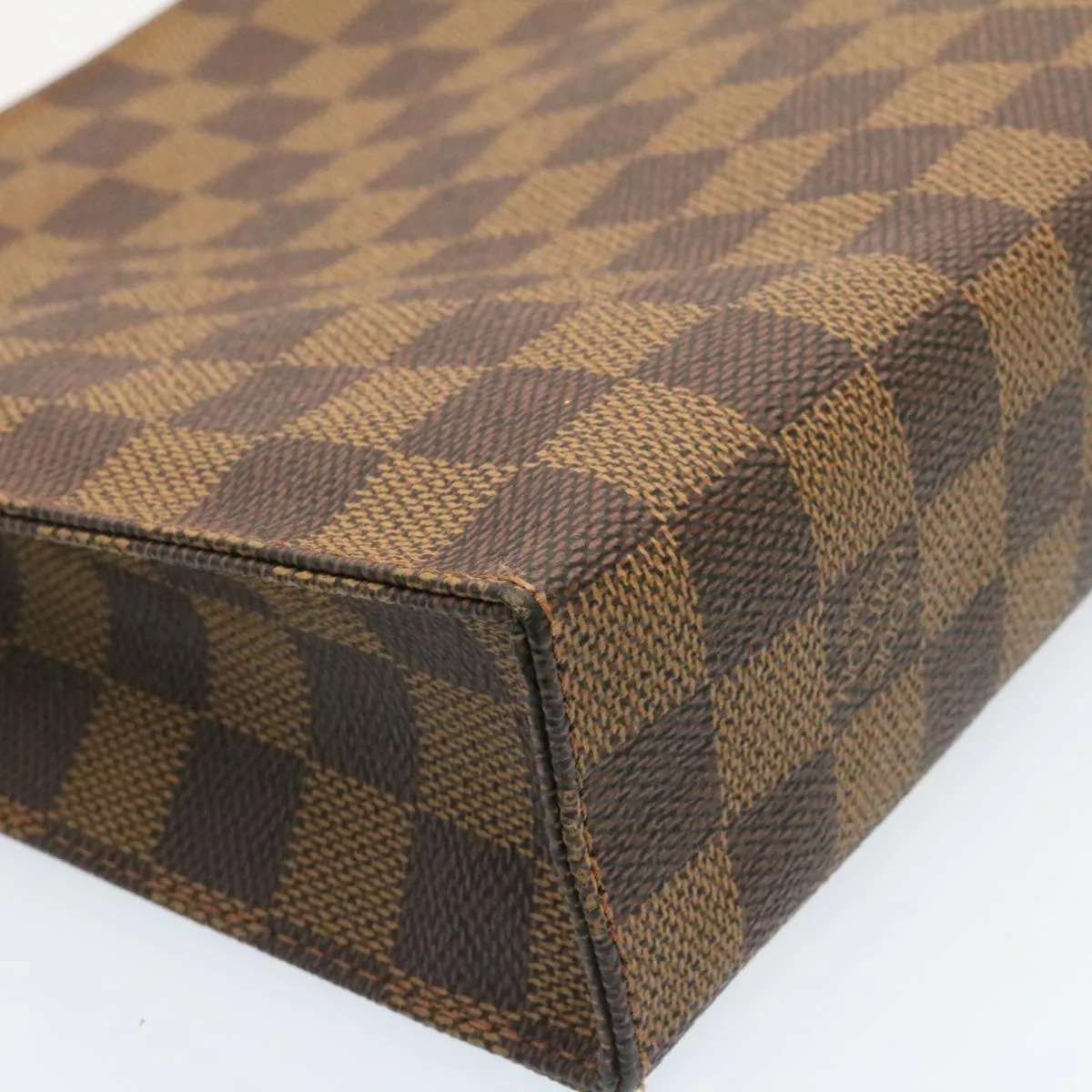 LOUIS VUITTON Damier Ebene Poche Toilette 26 Pouch N47543 LV Auth 26871A