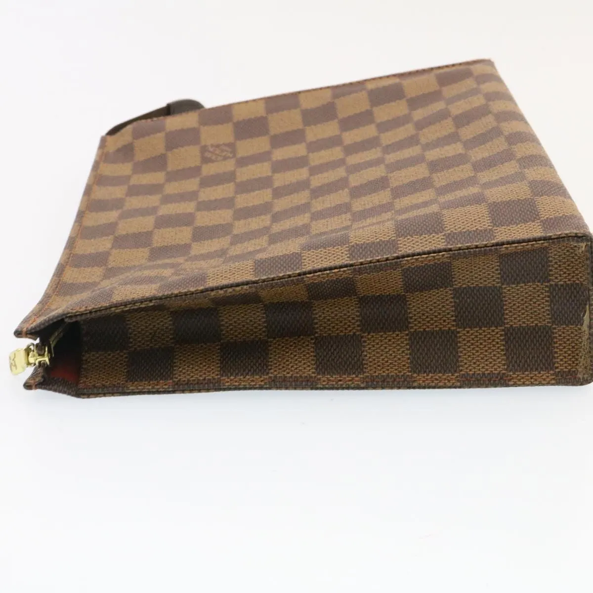 LOUIS VUITTON Damier Ebene Poche Toilette 26 Pouch N47543 LV Auth 26871A