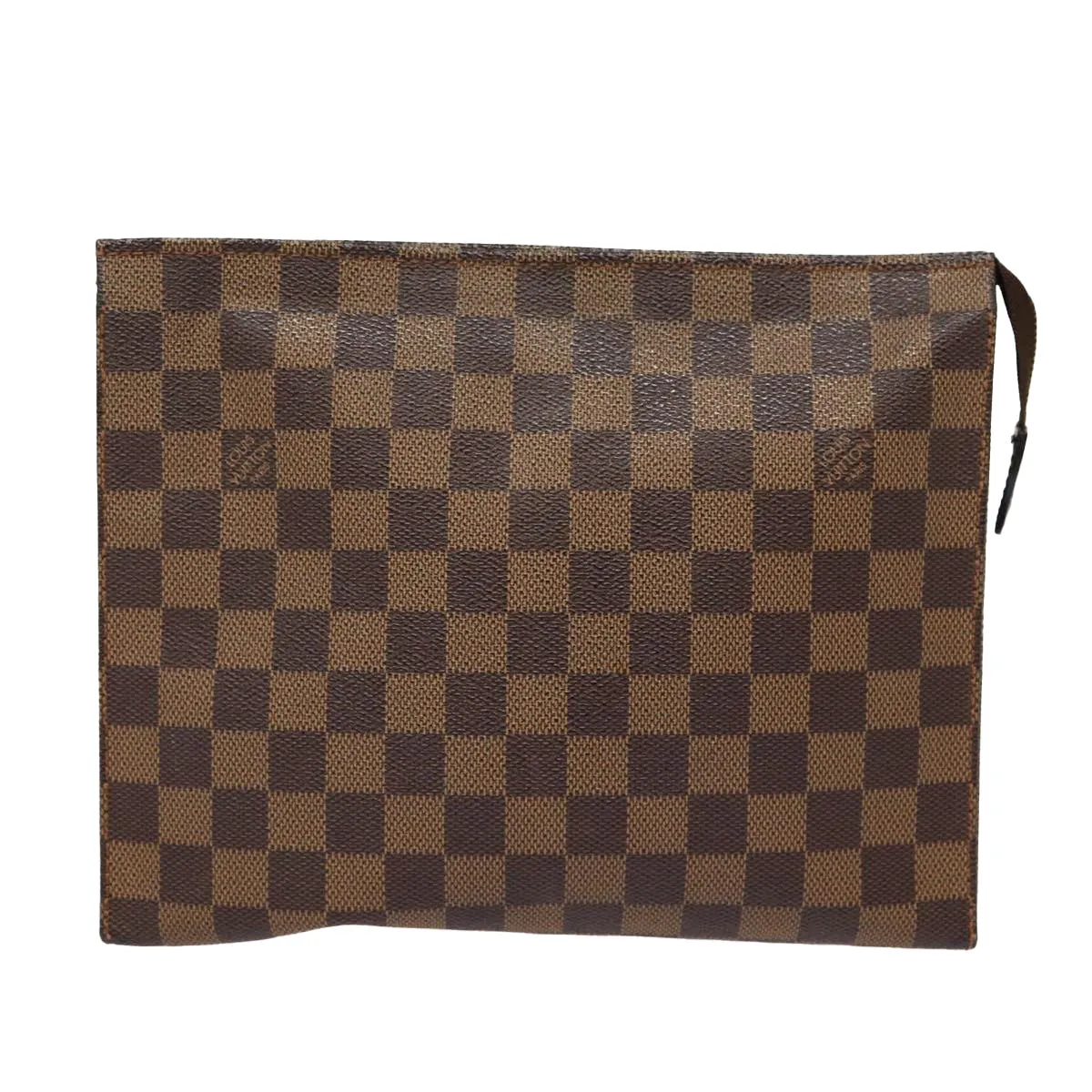 LOUIS VUITTON Damier Ebene Poche Toilette 26 Pouch N47543 LV Auth 87335