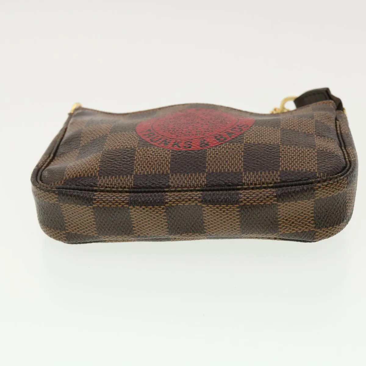 LOUIS VUITTON Damier Ebene T&B Mini Pochette Accessoires Pouch N58011 Auth 39918