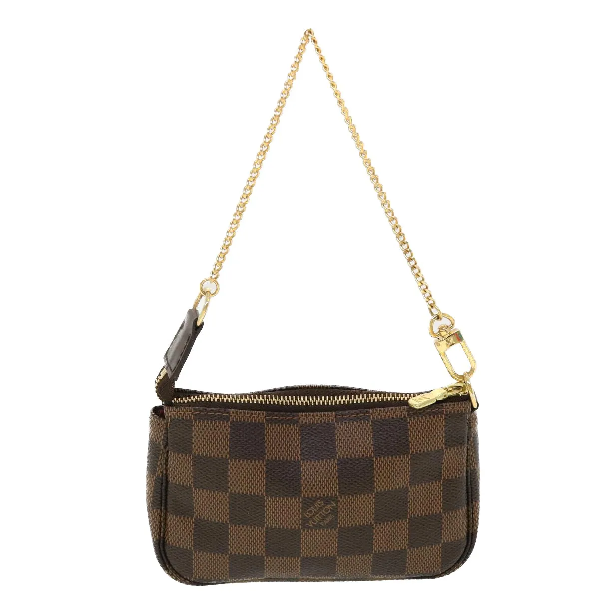 LOUIS VUITTON Damier Ebene T&B Mini Pochette Accessoires Pouch N58011 Auth 39918