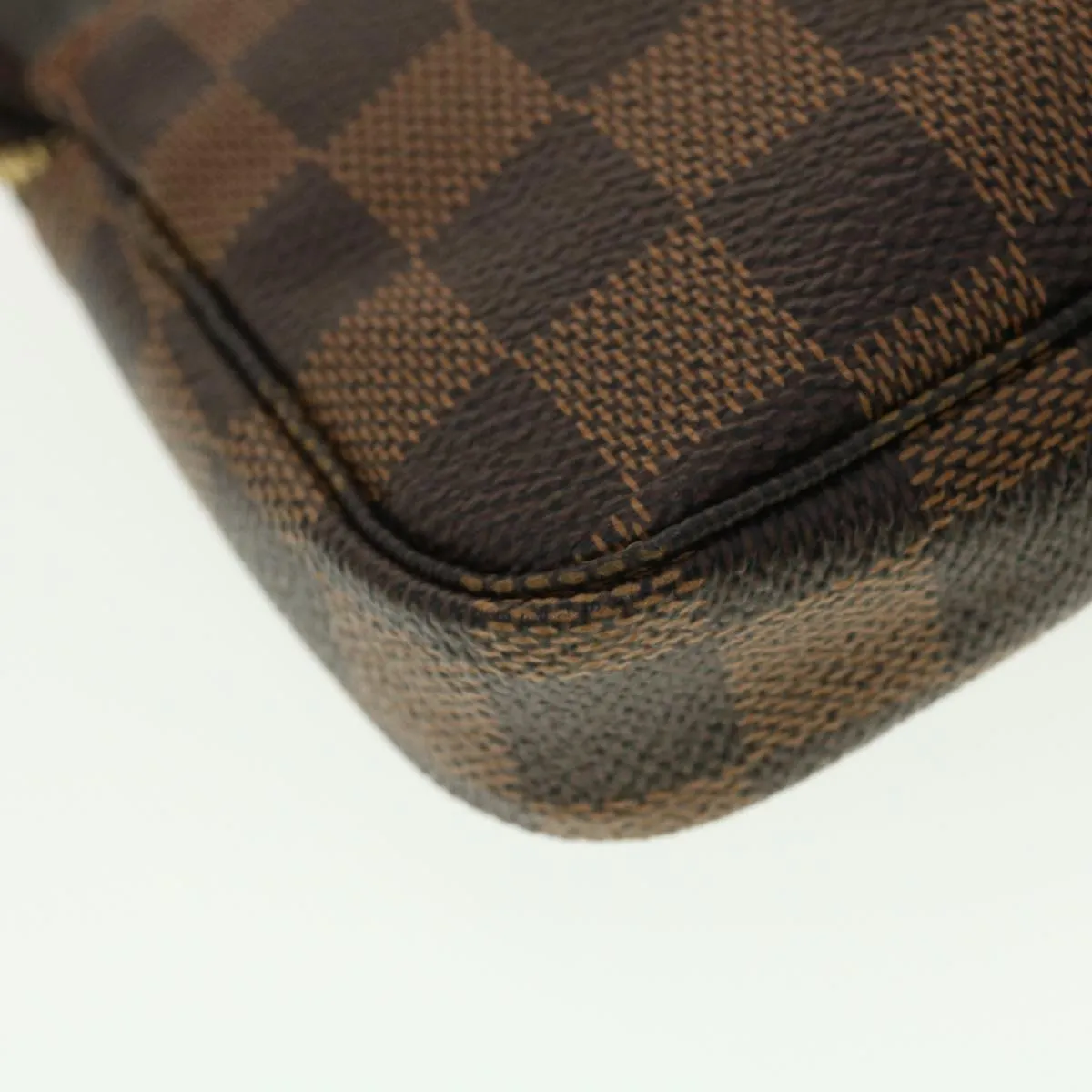 LOUIS VUITTON Damier Ebene T&B Mini Pochette Accessoires Pouch N58011 Auth 39918
