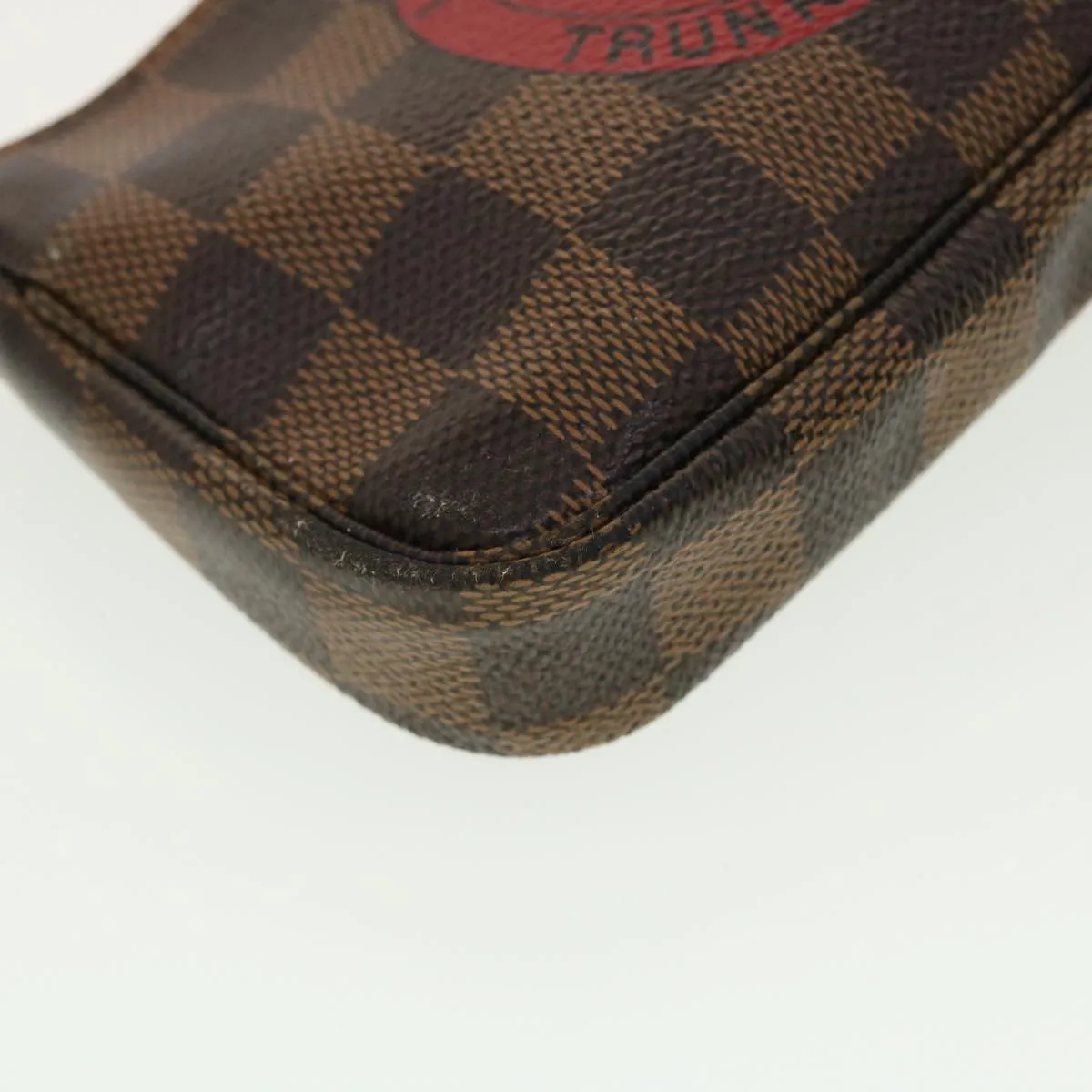 LOUIS VUITTON Damier Ebene T&B Mini Pochette Accessoires Pouch N58011 Auth 39918