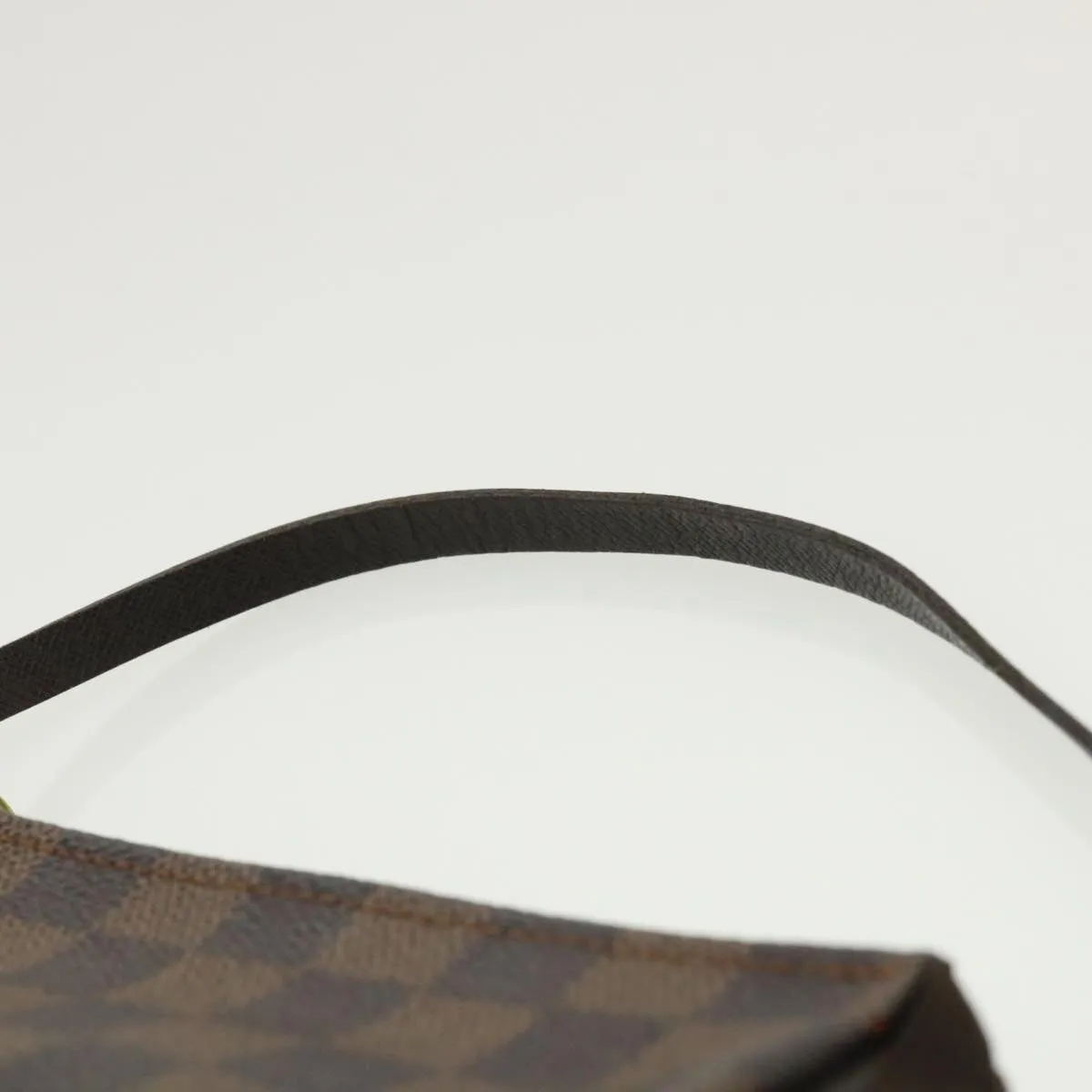 LOUIS VUITTON Damier Ebene Trousse Makeup Hand Pouch N51982 LV Auth 31536
