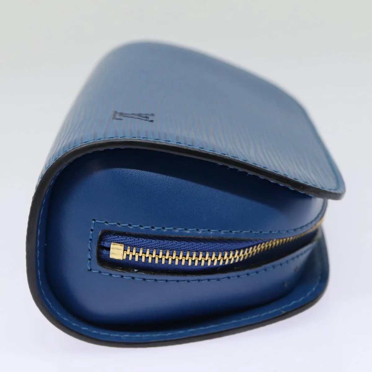 LOUIS VUITTON Epi Dauphine PM Pouch Blue M48445 LV Auth 88777