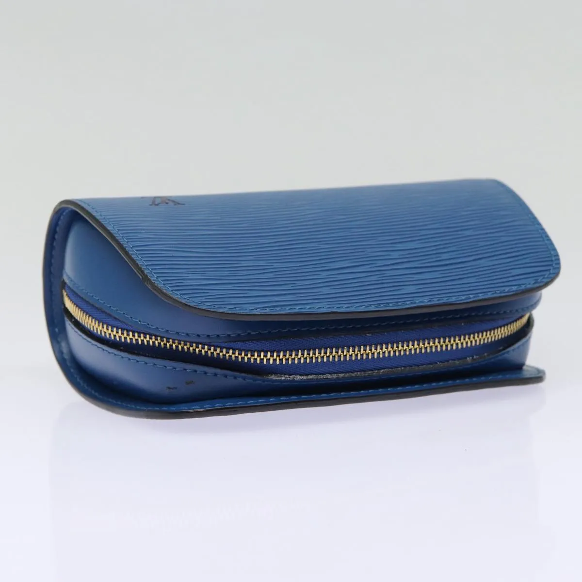LOUIS VUITTON Epi Dauphine PM Pouch Blue M48445 LV Auth 88777