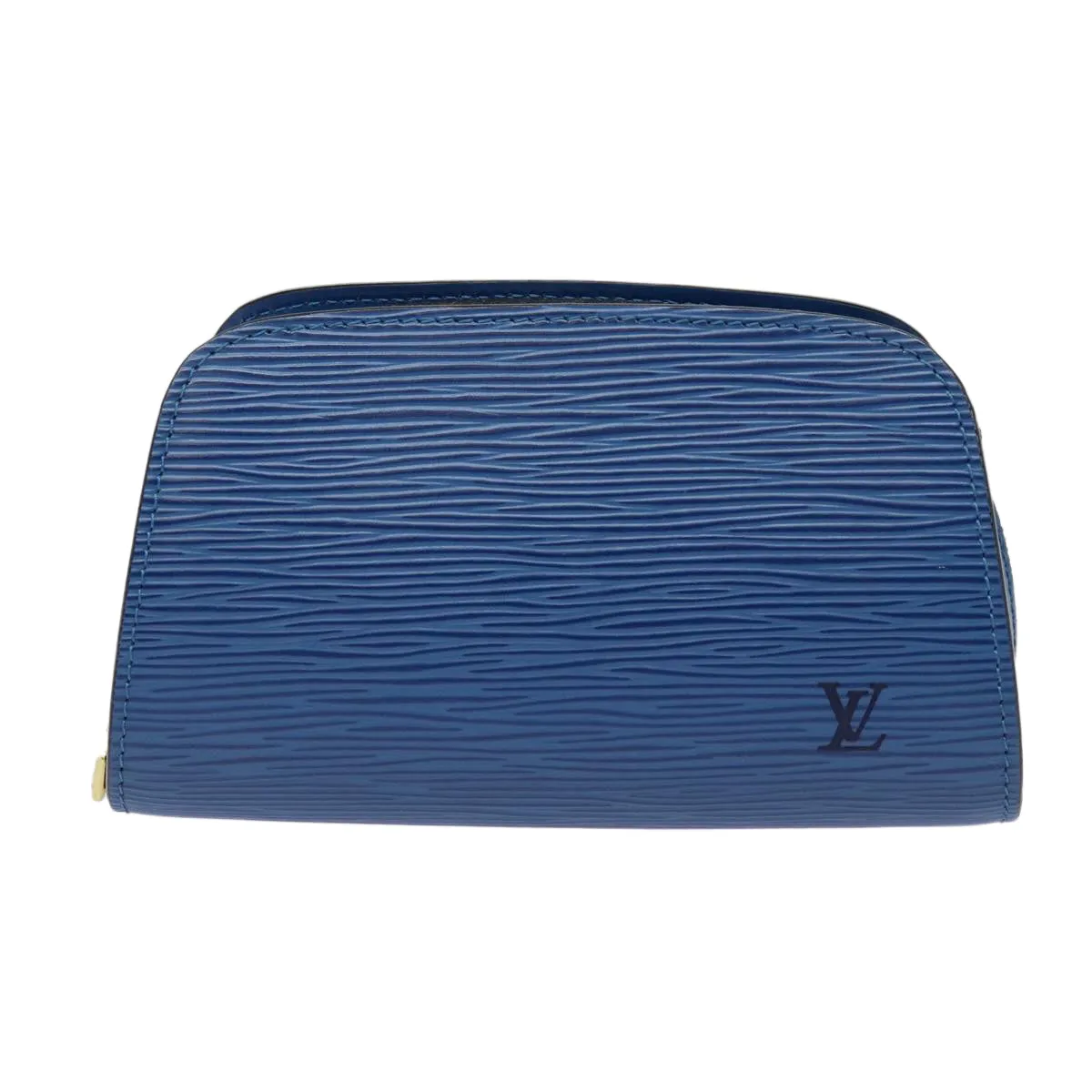 LOUIS VUITTON Epi Dauphine PM Pouch Blue M48445 LV Auth 88777