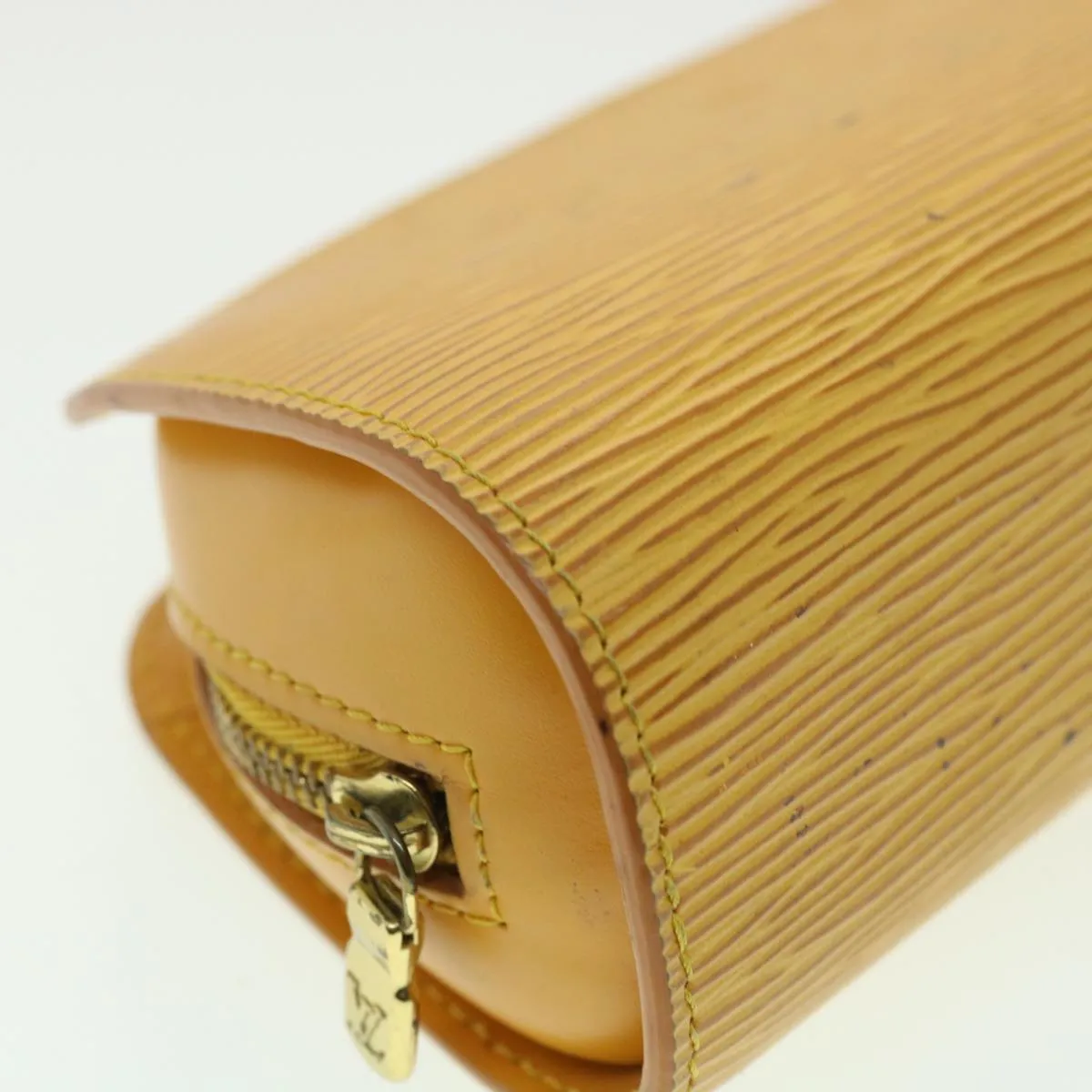 LOUIS VUITTON Epi Dauphine PM Pouch Yellow M48449 LV Auth 33752