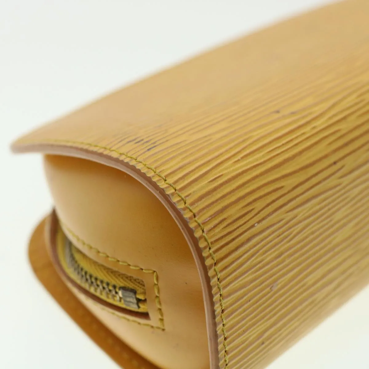 LOUIS VUITTON Epi Dauphine PM Pouch Yellow M48449 LV Auth 33752