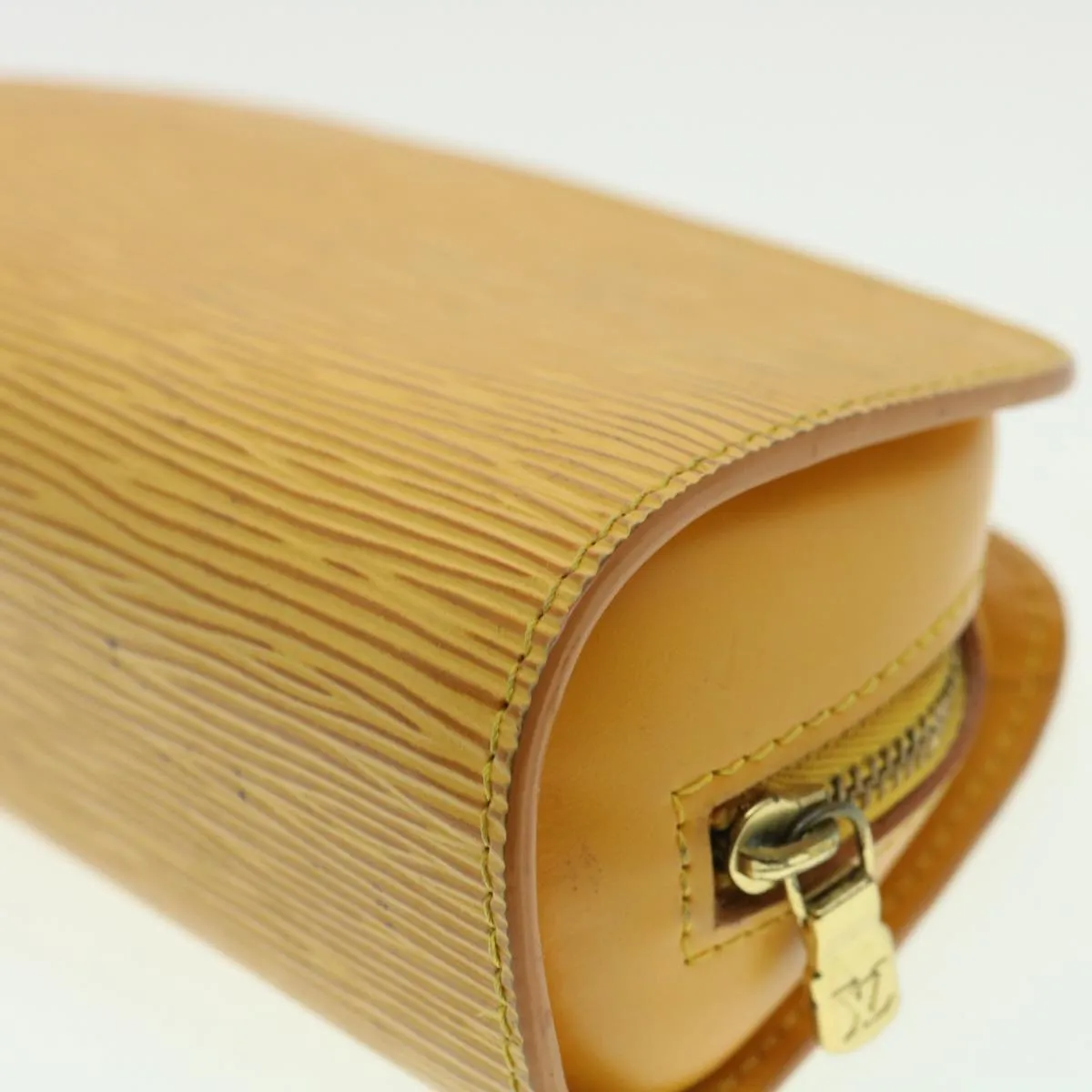 LOUIS VUITTON Epi Dauphine PM Pouch Yellow M48449 LV Auth 33752