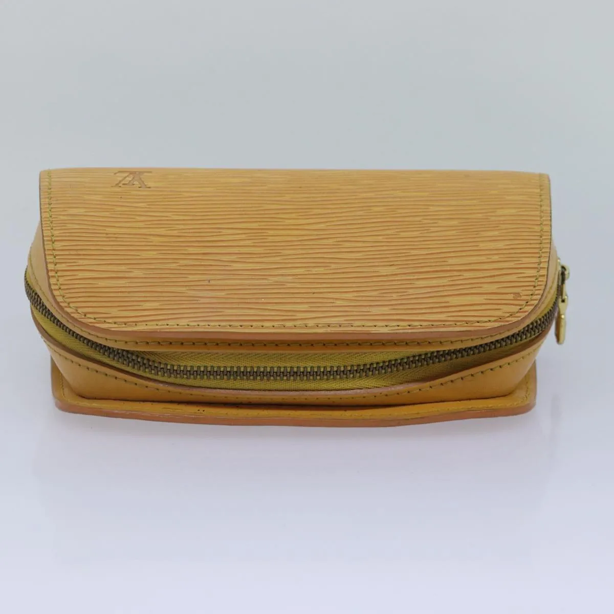 LOUIS VUITTON Epi Dauphine PM Pouch Yellow M48449 LV Auth 87732