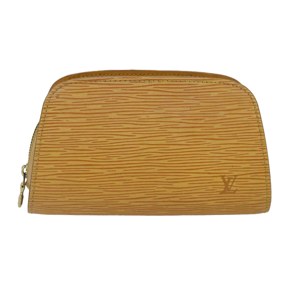 LOUIS VUITTON Epi Dauphine PM Pouch Yellow M48449 LV Auth 87732