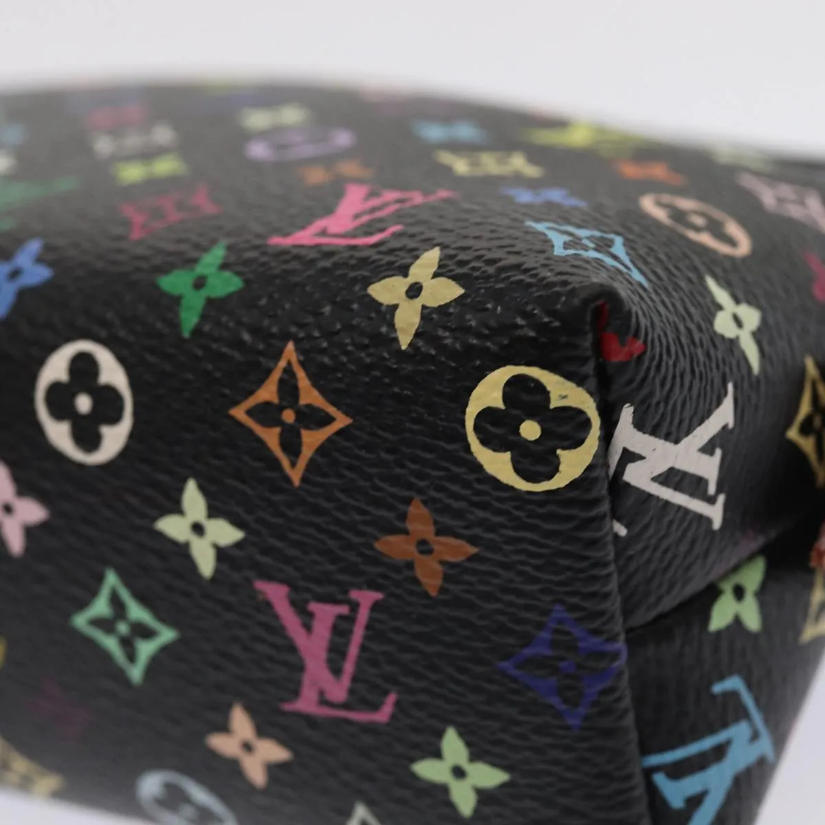 LOUIS VUITTON Monogram Multicolor Pochette Cosmetic Pouch M47355 LV Auth 82594