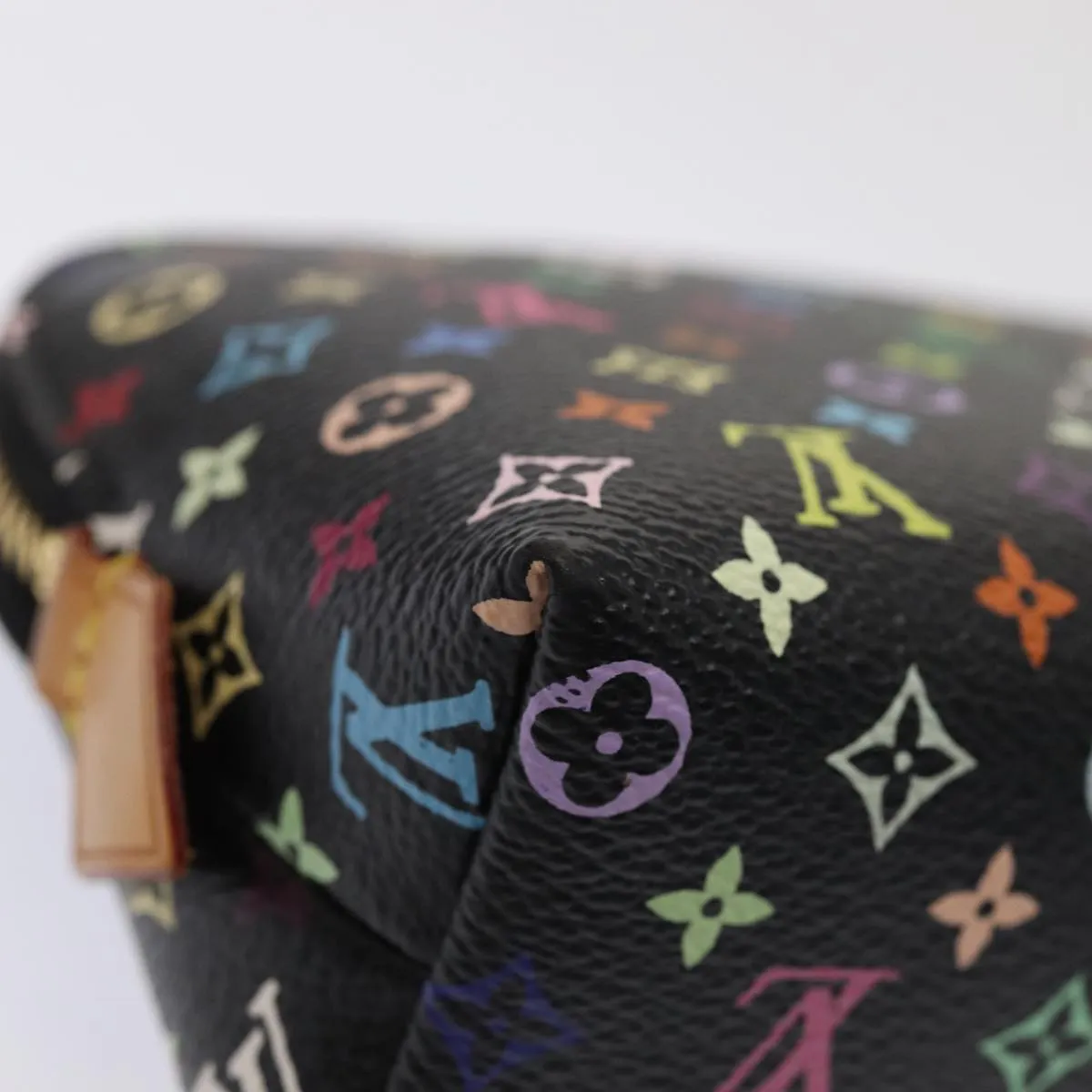 LOUIS VUITTON Monogram Multicolor Pochette Cosmetic Pouch M47355 LV Auth 82594