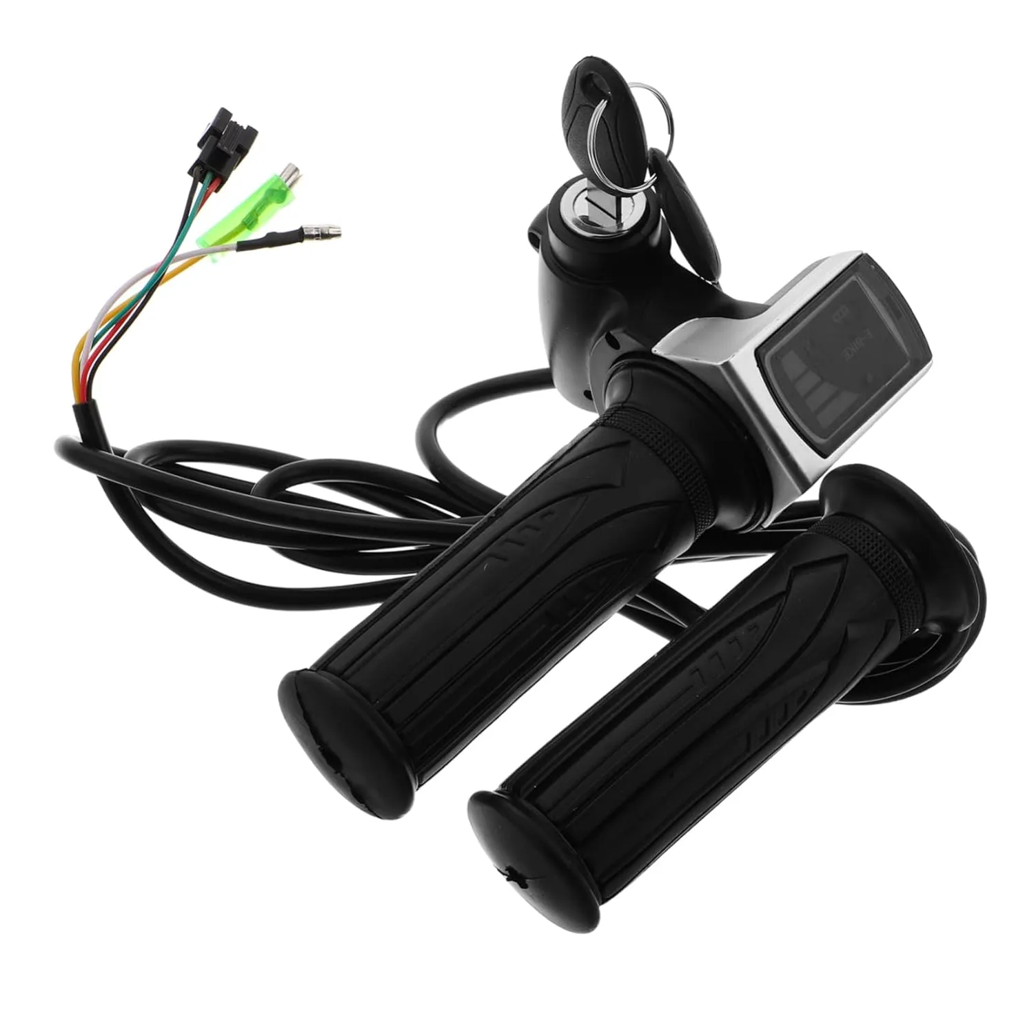 MAGICLULU Electric Bike Throttle Grip with LCD Display Lockable Handlebar Speed Controller for Electric Scooters and Throttle for Enhanced Riding
