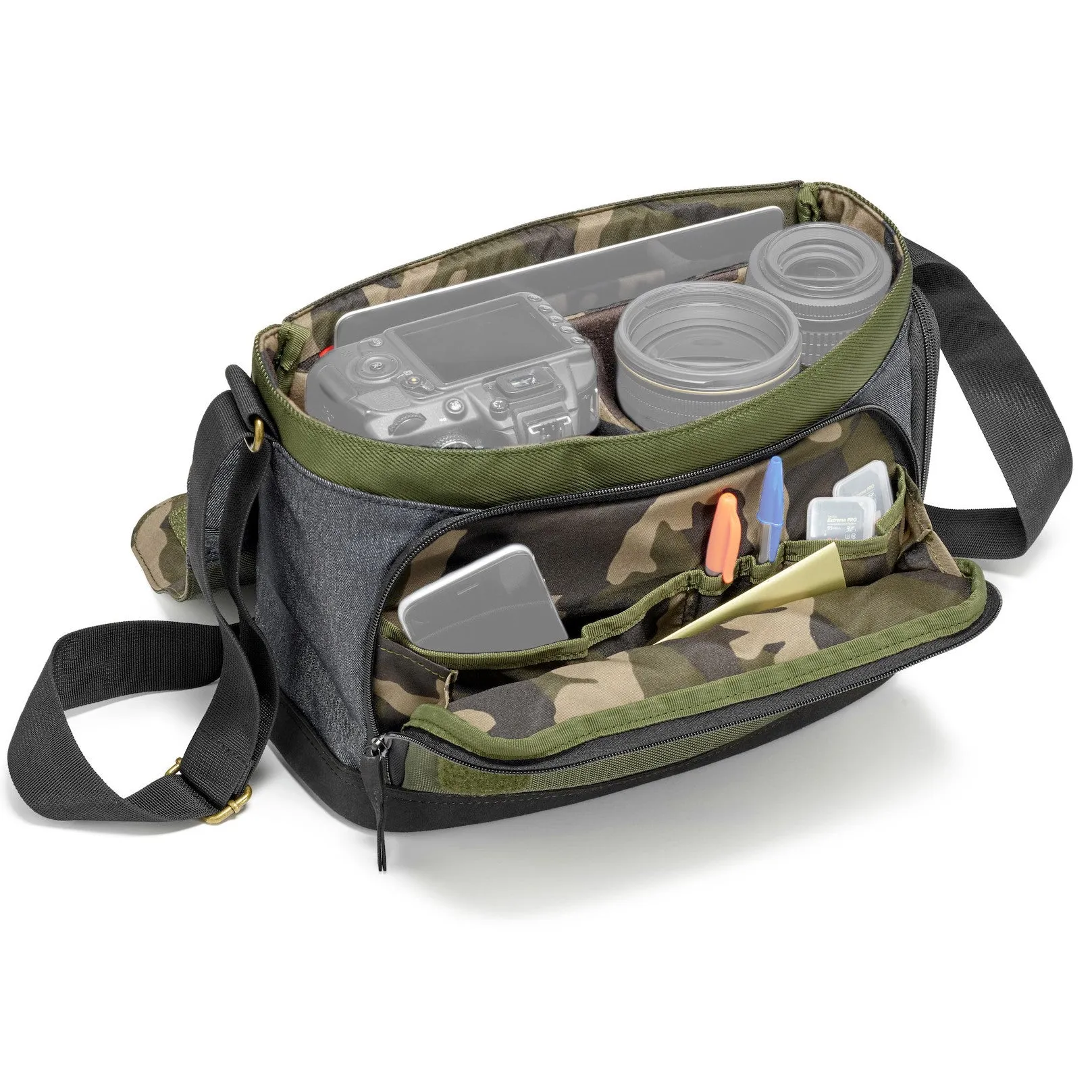 Manfrotto Street Messenger Bag for CSC or DSLR (Green and Grey)
